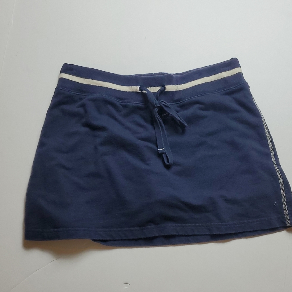 New York Laundry Navy Blue Mini Skort with White Accents